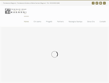 Tablet Screenshot of fondazionemagnoni.org